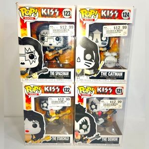 KISS Members Funko Pops